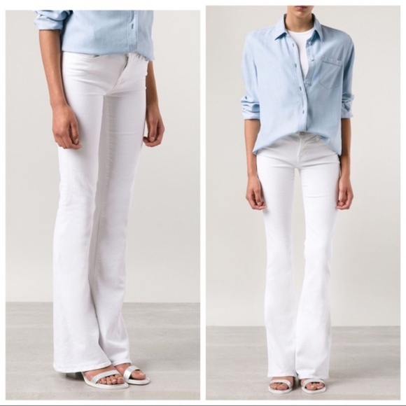 NWT J Brand Jeans  Martini Skinny Flare Jeans White (Blanc) Stretch denim. - Picture 1 of 7